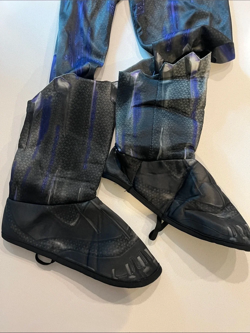 Black Panther Child Costume with Purple Accents